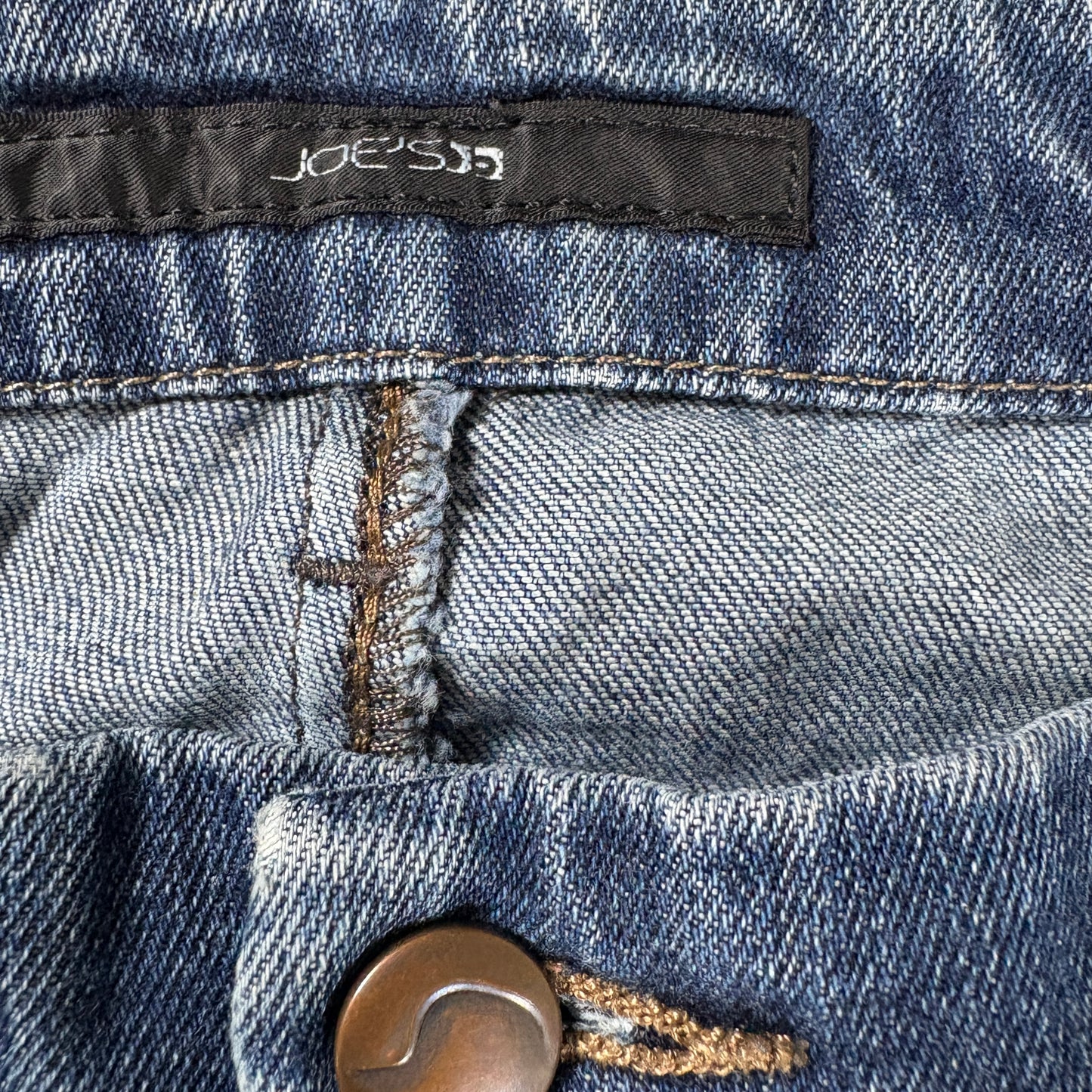 Joe’s Jeans Men’s Provocateur Fit Blue Denim Distressed Raw Hem W32