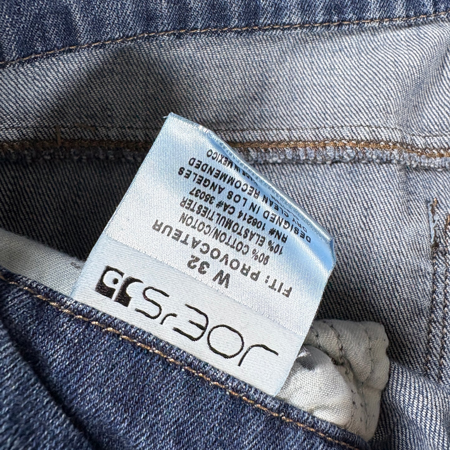 Joe’s Jeans Men’s Provocateur Fit Blue Denim Distressed Raw Hem W32