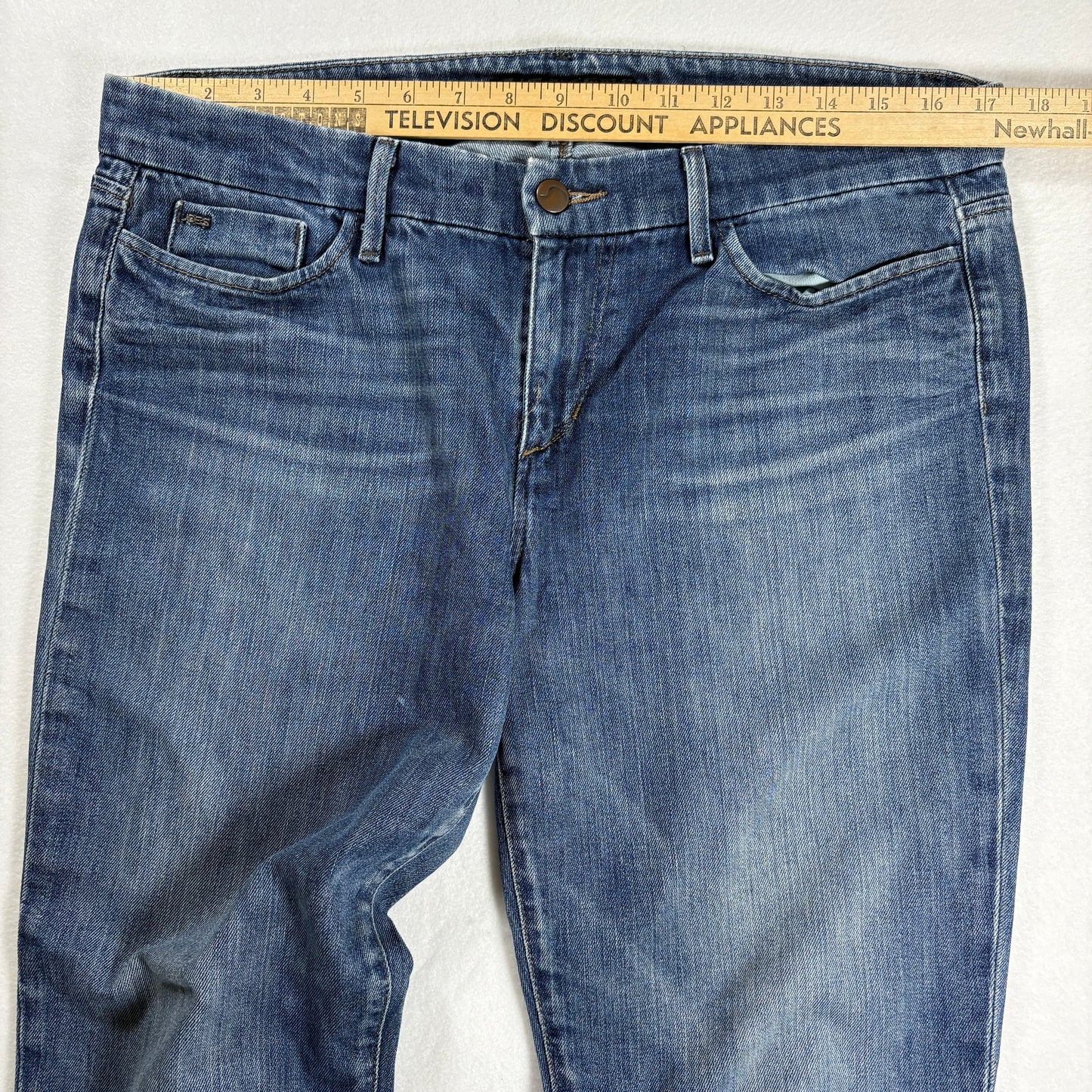 Joe’s Jeans Men’s Provocateur Fit Blue Denim Distressed Raw Hem W32