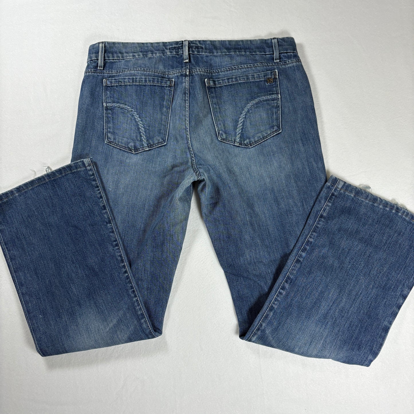 Joe’s Jeans Men’s Provocateur Fit Blue Denim Distressed Raw Hem W32