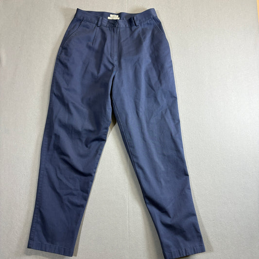 L.L.Bean Original Fit Chino Pants Women’s 10 Petite Blue Cotton Straight Leg