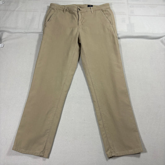 AG Adriano Goldschmied The Marshall Pants Mens 33 Khaki Slim Fit Chino USA