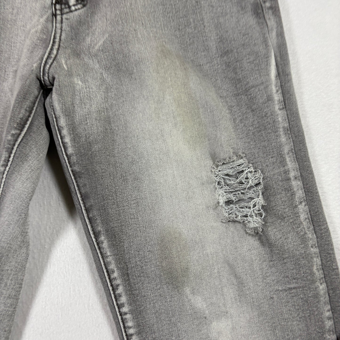 Indigo Wisdom Mens Jeans 32x30 Gray Distressed Denim Slim Fit Y2K Grunge Vintage