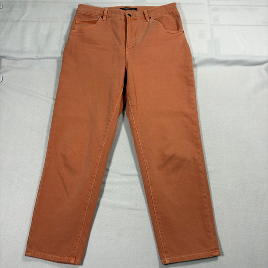 Comptoir Des Cotonniers Womens 30 Rust Orange Slim Stretch Jeans Pants France