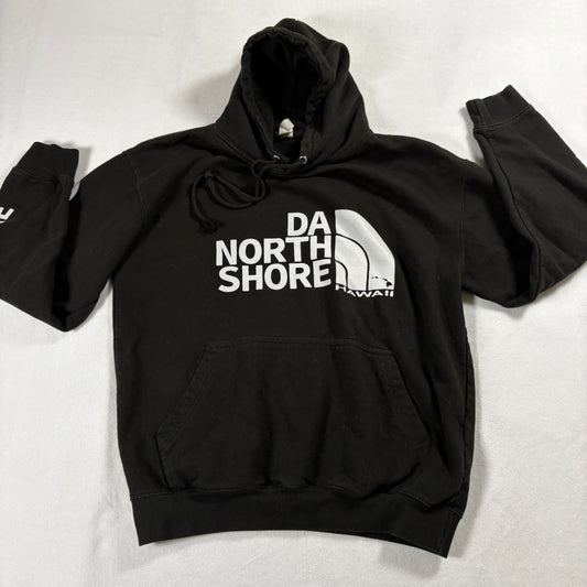 Da North Shore Hawaii Hoodie Mens Medium Black Pullover Surf Streetwear