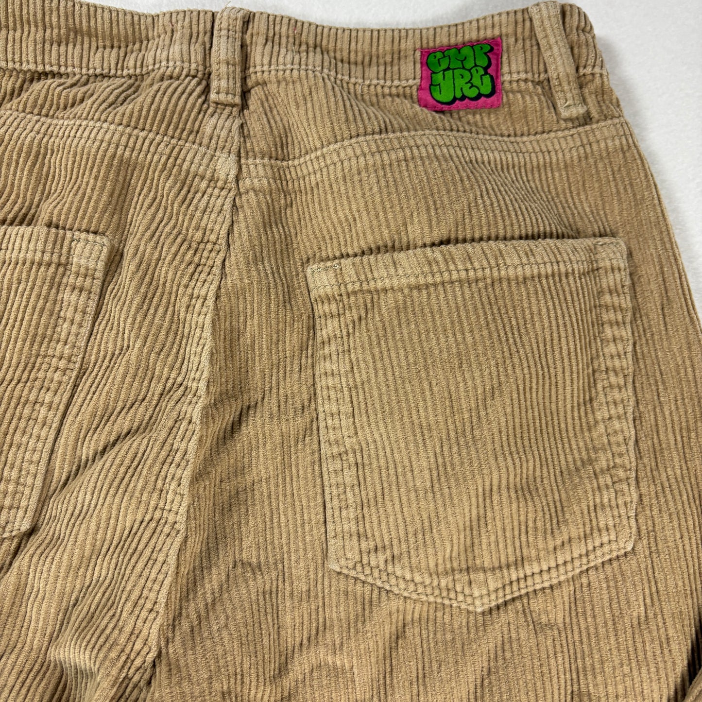 Empyre Corduroy Pants Tan Brown Baggy Retro Y2K Skater Style Casual