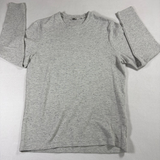 English Laundry Mens Gray Crewneck Sweater Medium Speckled Knit Casual Pullover