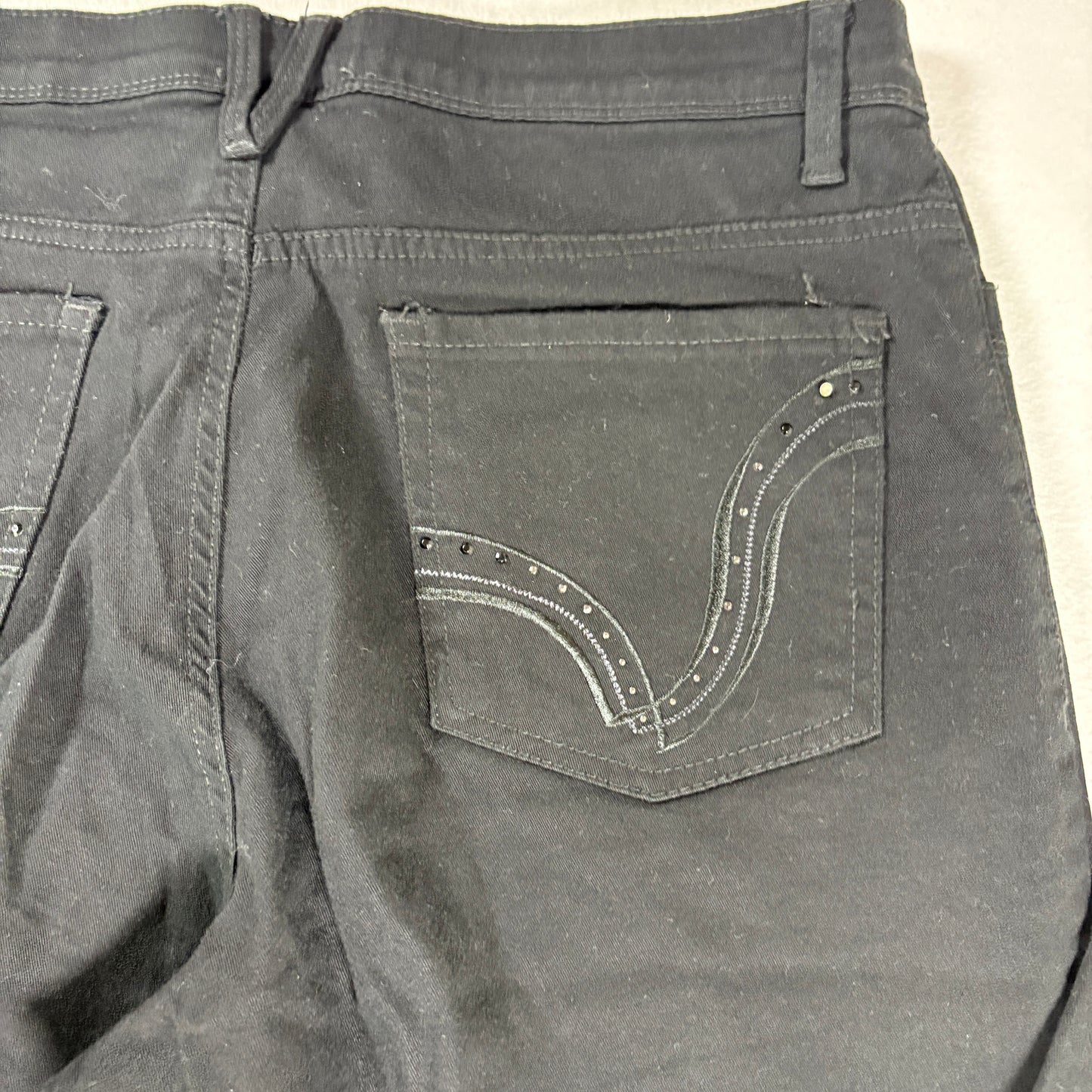 Gloria Vanderbilt Pants Black Size 8 Classic Straight Leg Casual Women’s