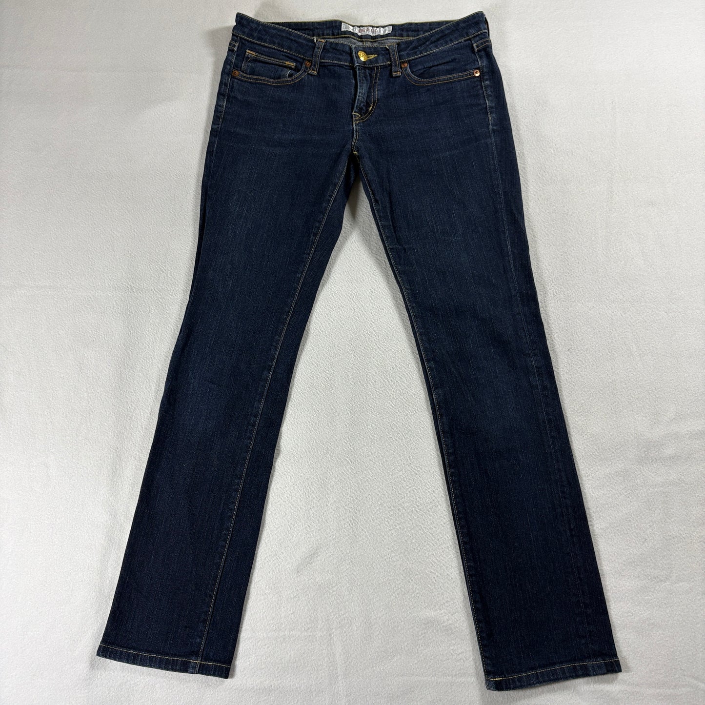 Ann Taylor Womens Skinny Fit Jeans Dark Wash Stretch Denim Mid Rise Size 4