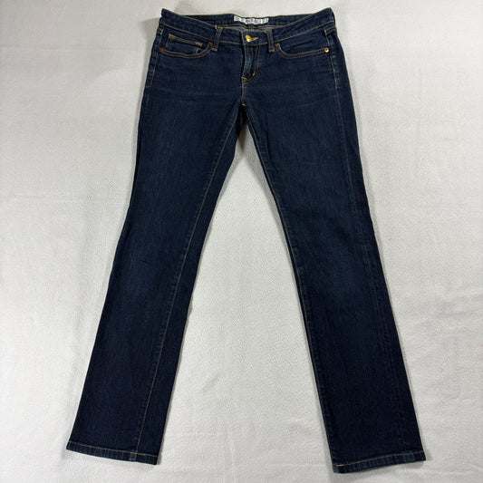 Ann Taylor Womens Skinny Fit Jeans Dark Wash Stretch Denim Mid Rise Size 4