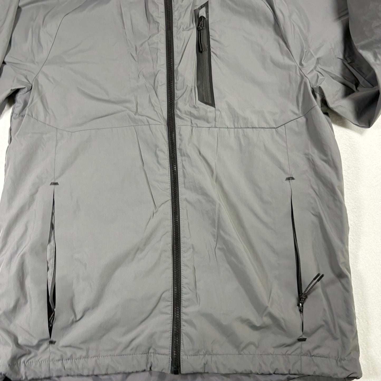 Champion Mens Medium Gray 3-in-1 Systems Jacket Hooded Waterproof Windbreaker