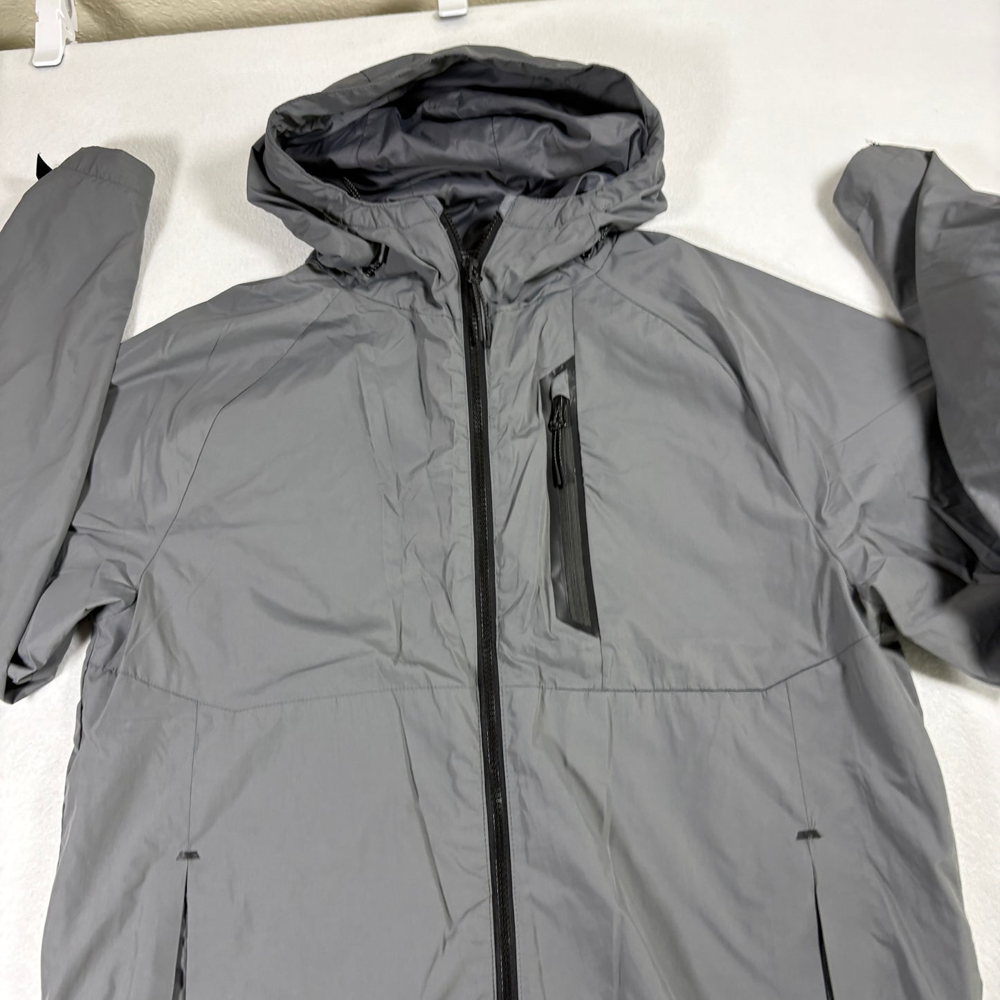 Champion Mens Medium Gray 3-in-1 Systems Jacket Hooded Waterproof Windbreaker