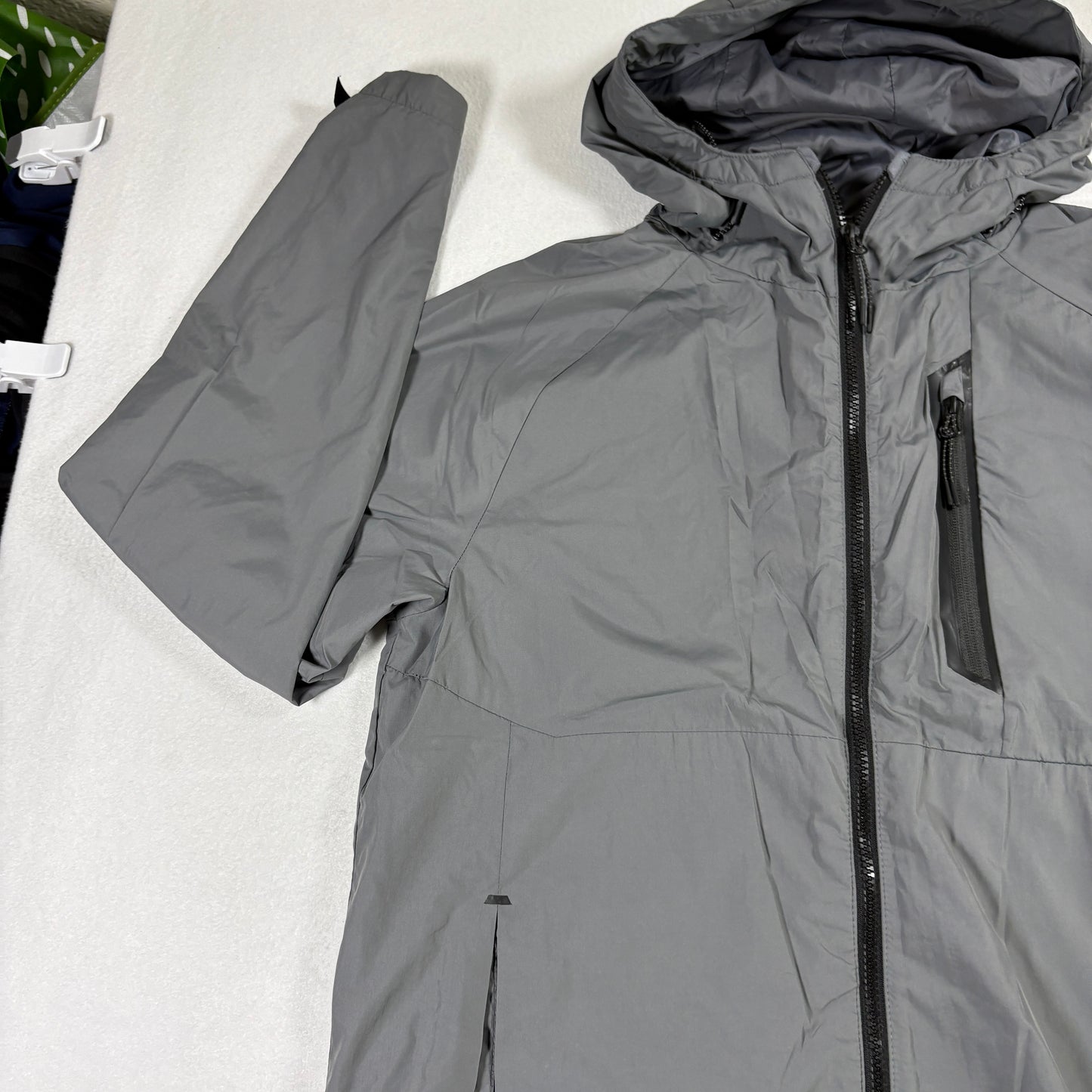 Champion Mens Medium Gray 3-in-1 Systems Jacket Hooded Waterproof Windbreaker