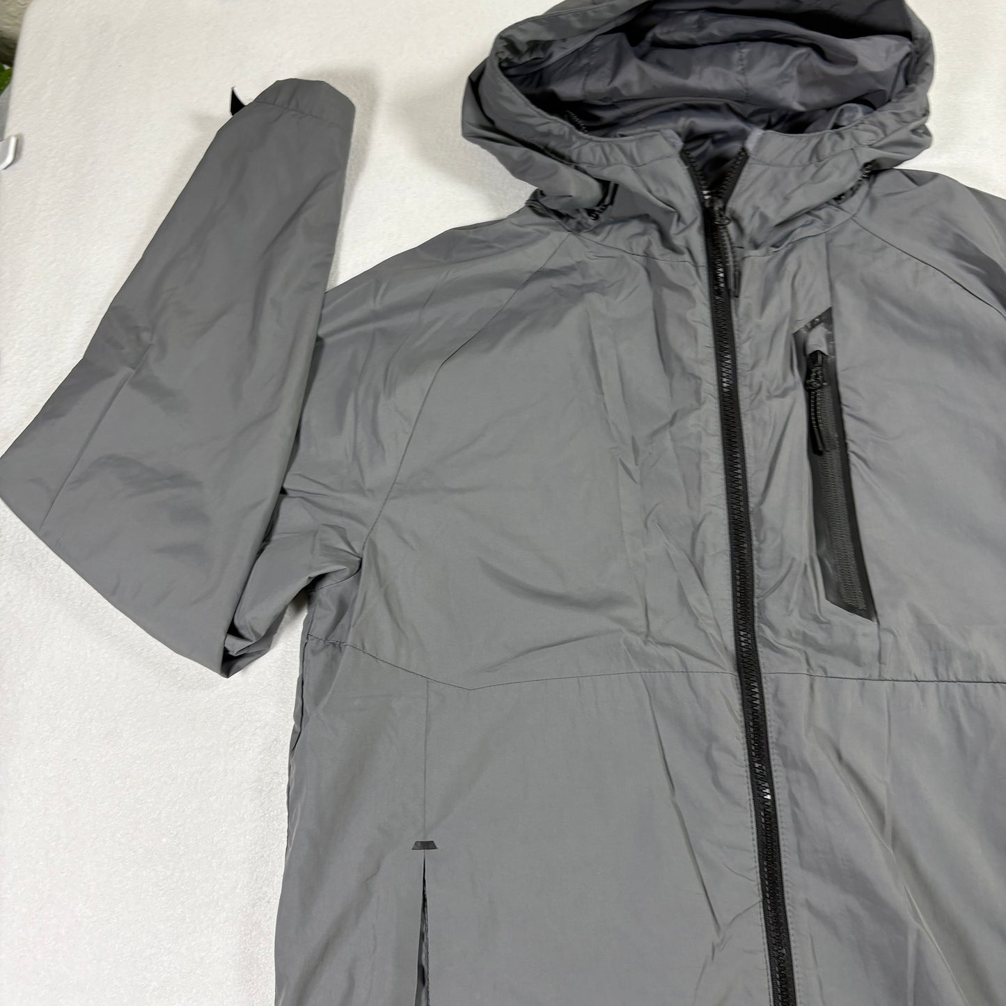 Champion Mens Medium Gray 3-in-1 Systems Jacket Hooded Waterproof Windbreaker