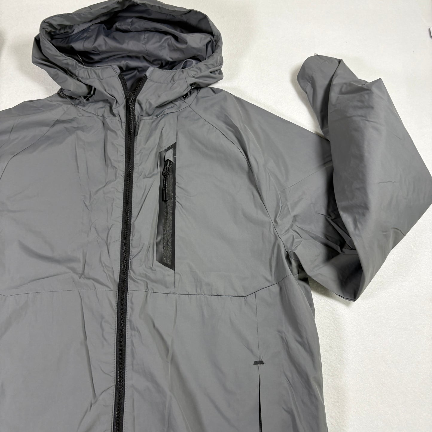 Champion Mens Medium Gray 3-in-1 Systems Jacket Hooded Waterproof Windbreaker