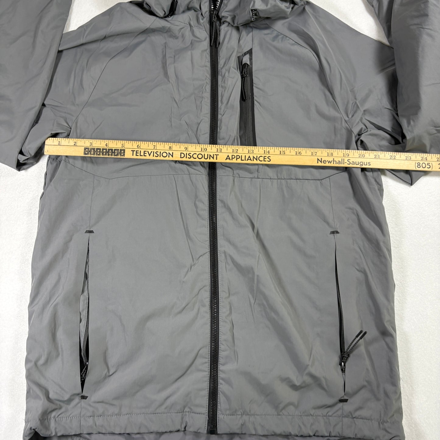 Champion Mens Medium Gray 3-in-1 Systems Jacket Hooded Waterproof Windbreaker