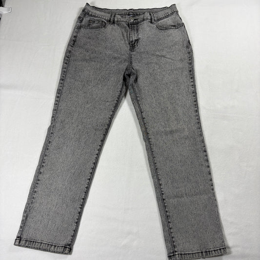 DG2 Jeans Womens Size 10P Gray Vintage Style Straight Retro Look Denim Y2K Retro