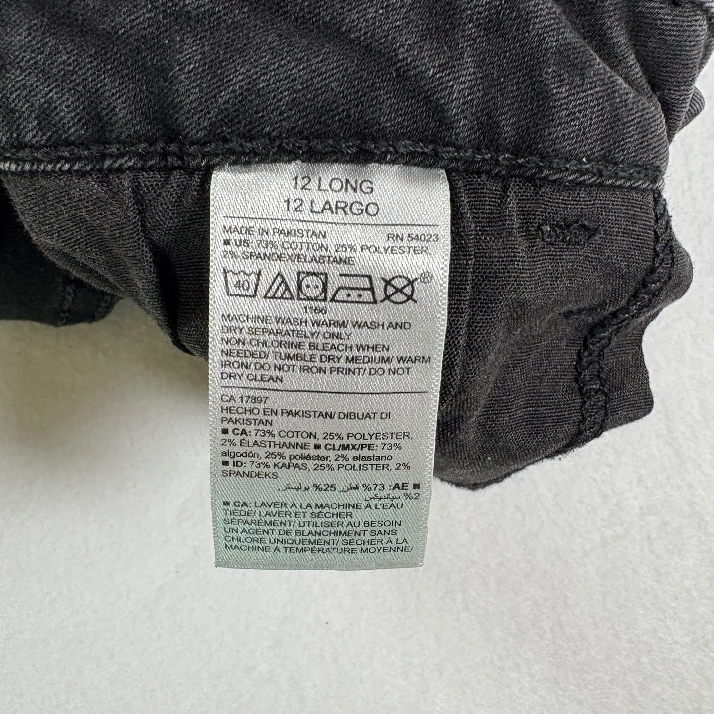 Old Navy Rockstar Jeans Women’s 12 Long Black Mid Rise Skinny Stretch Denim