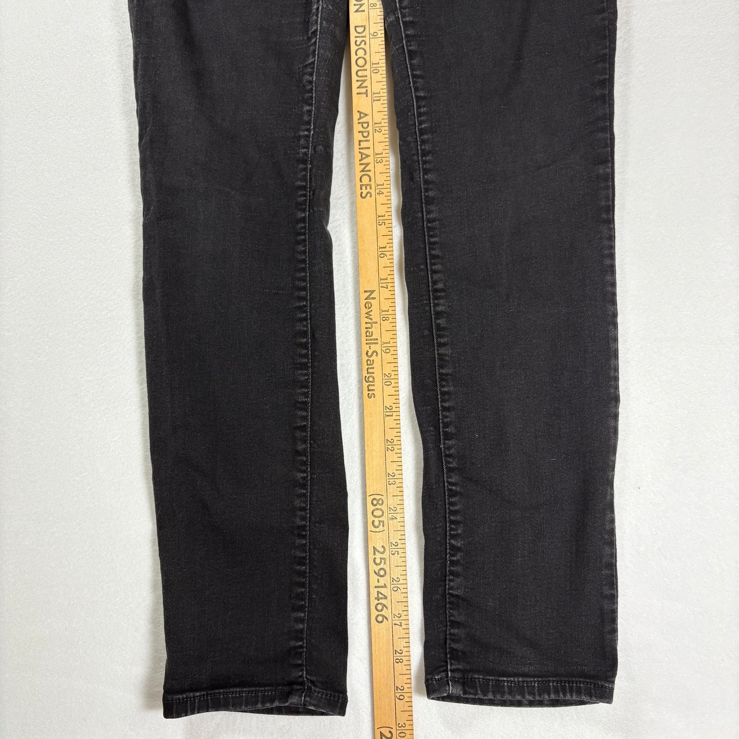 Old Navy Rockstar Jeans Women’s 12 Long Black Mid Rise Skinny Stretch Denim