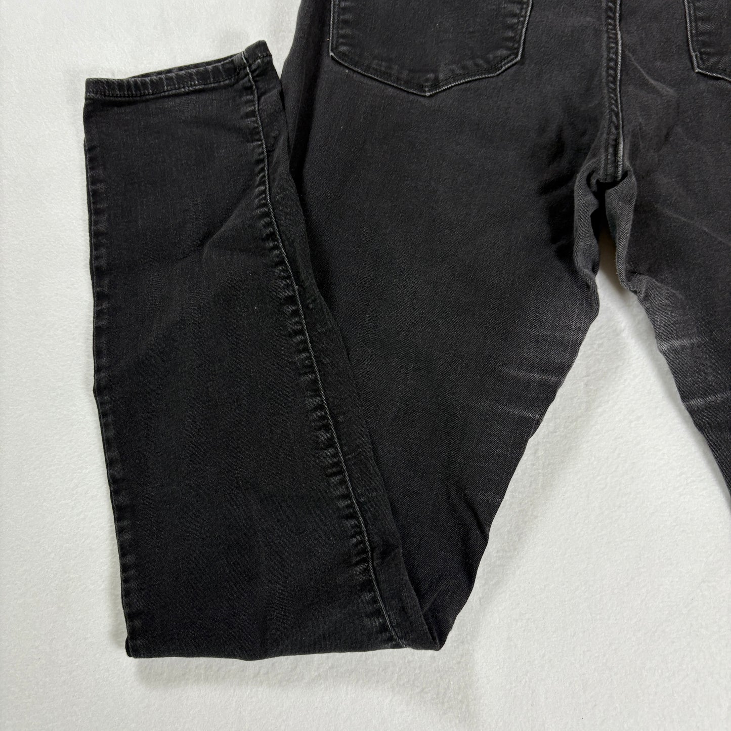 Old Navy Rockstar Jeans Women’s 12 Long Black Mid Rise Skinny Stretch Denim