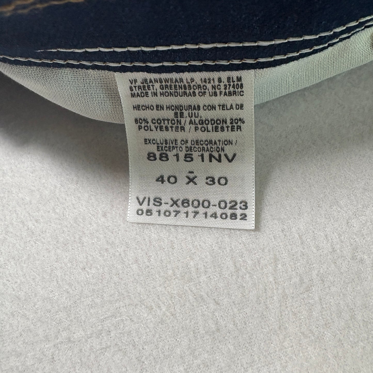 Basic Editions mens jeans 40x30 dark blue denim relaxed fit Y2K baggy grunge