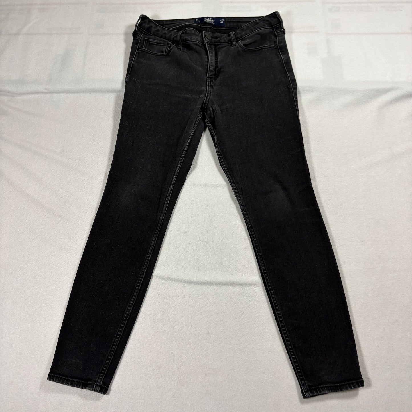 Hollister Jeans Womens 9S W29 L26 Black Mid Rise Super Skinny Soft Stretch Denim