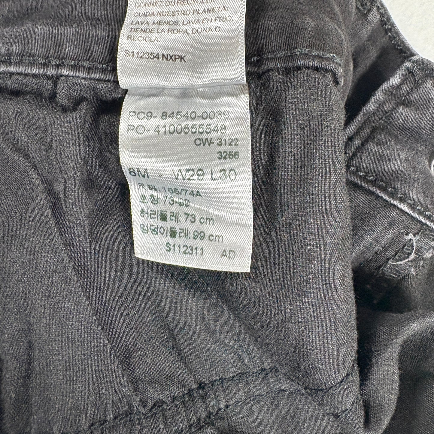 Levi’s Signature Jeans Women’s 8M Black Mid Rise Skinny Stretch Denim