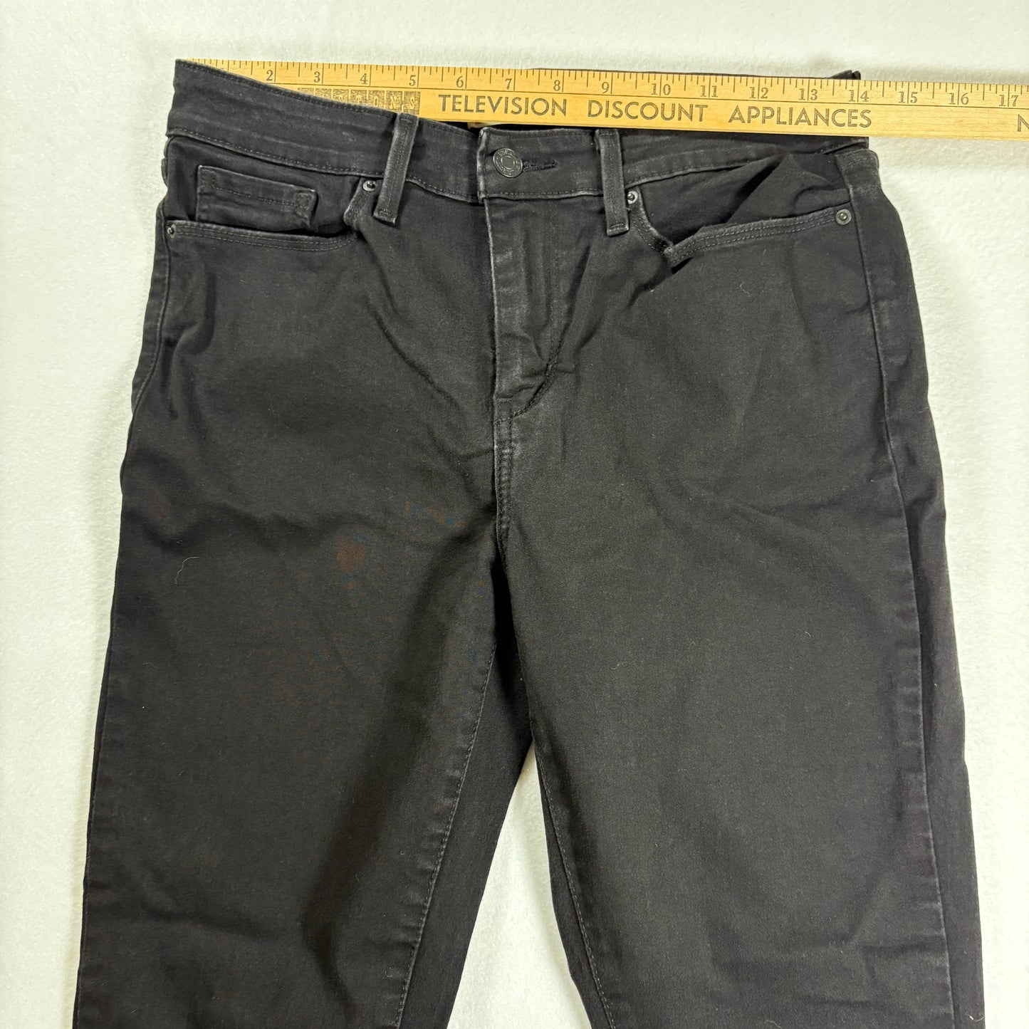 Levi’s Signature Jeans Women’s 8M Black Mid Rise Skinny Stretch Denim