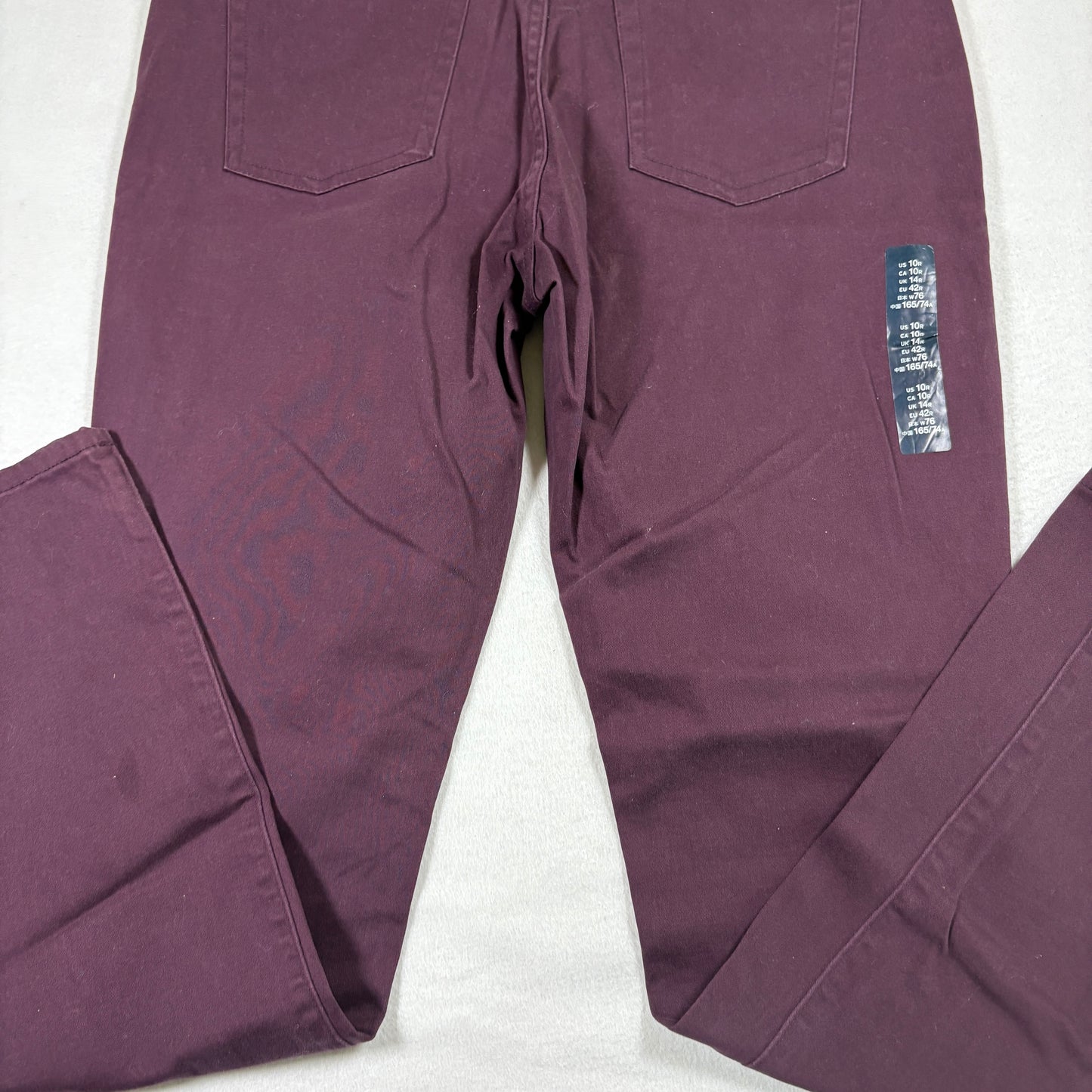 Gap womens jeans 10R burgundy always skinny stretch denim NWT Y2K grunge 90s