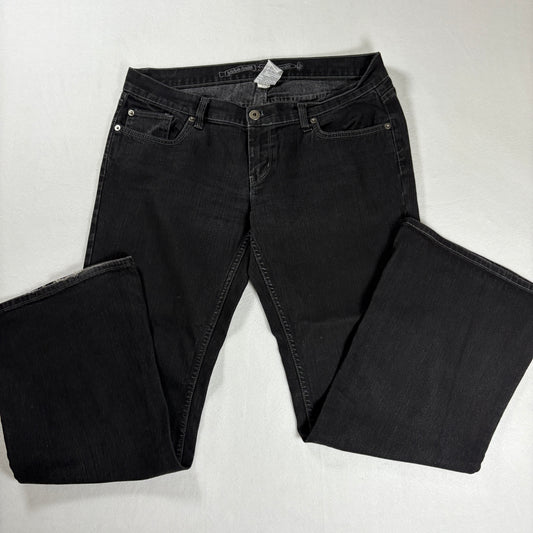 No Boundaries Jeans Juniors 13P Black Bootcut Flare Stretch Denim Pants
