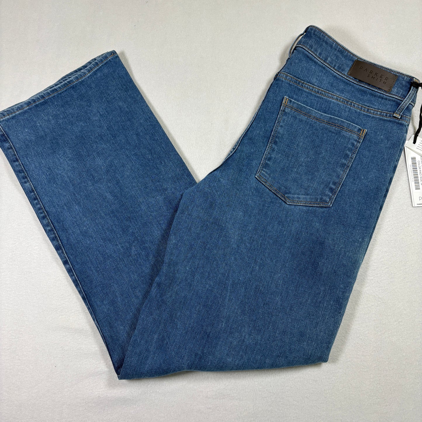Parker Smith womens jeans 14/32 blue denim straight leg stretch USA NWT Y2K