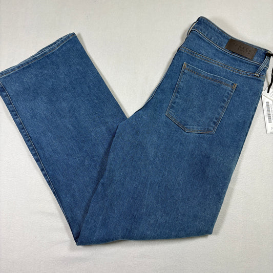 Parker Smith womens jeans 14/32 blue denim straight leg stretch USA NWT Y2K
