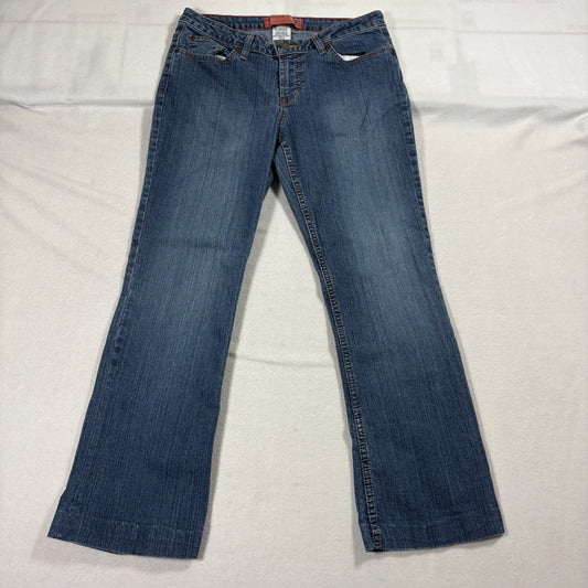 Mossimo Jeans Womens 9 Bootcut Blue Denim Stretch Mid Rise Made in Mexico