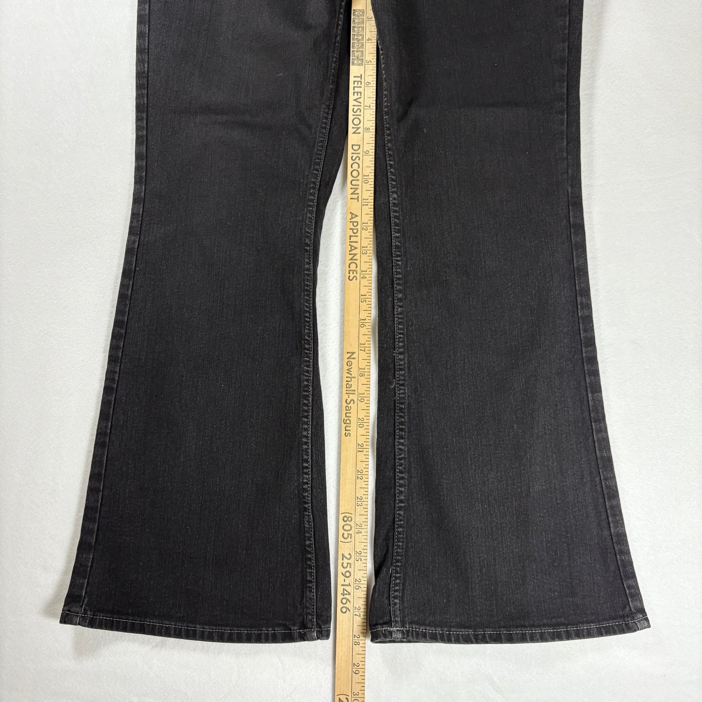 No Boundaries Jeans Juniors 13P Black Bootcut Flare Stretch Denim Pants