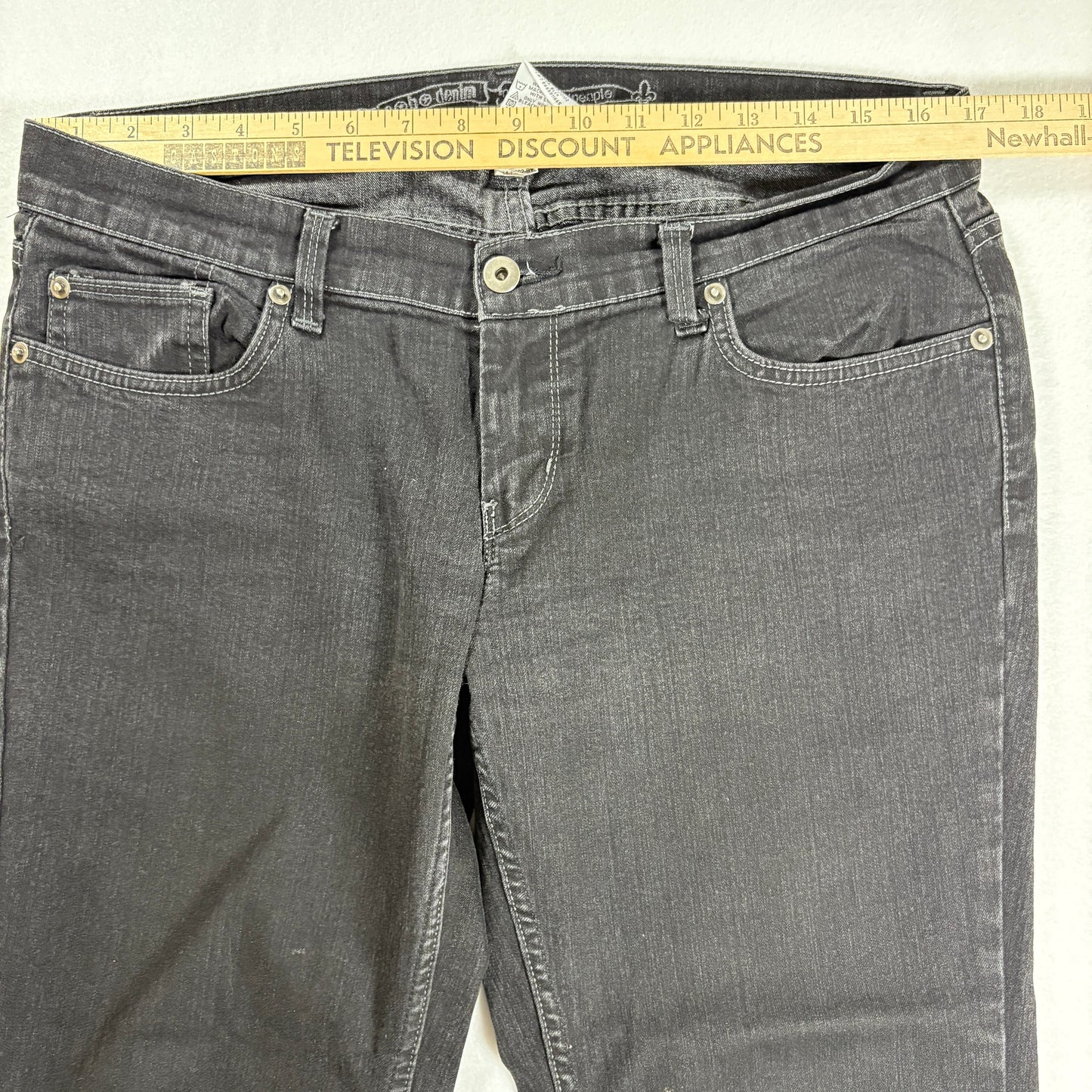 No Boundaries Jeans Juniors 13P Black Bootcut Flare Stretch Denim Pants