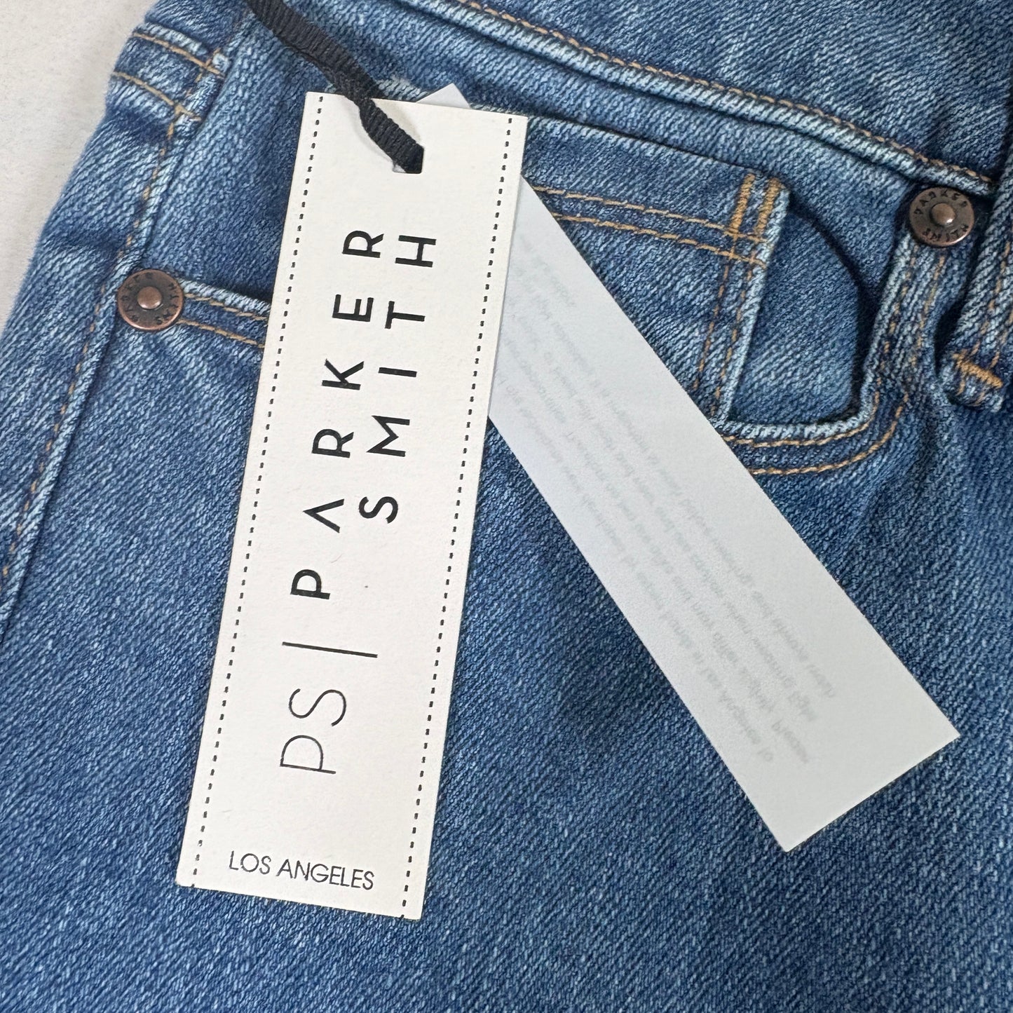 Parker Smith womens jeans 14/32 blue denim straight leg stretch USA NWT Y2K