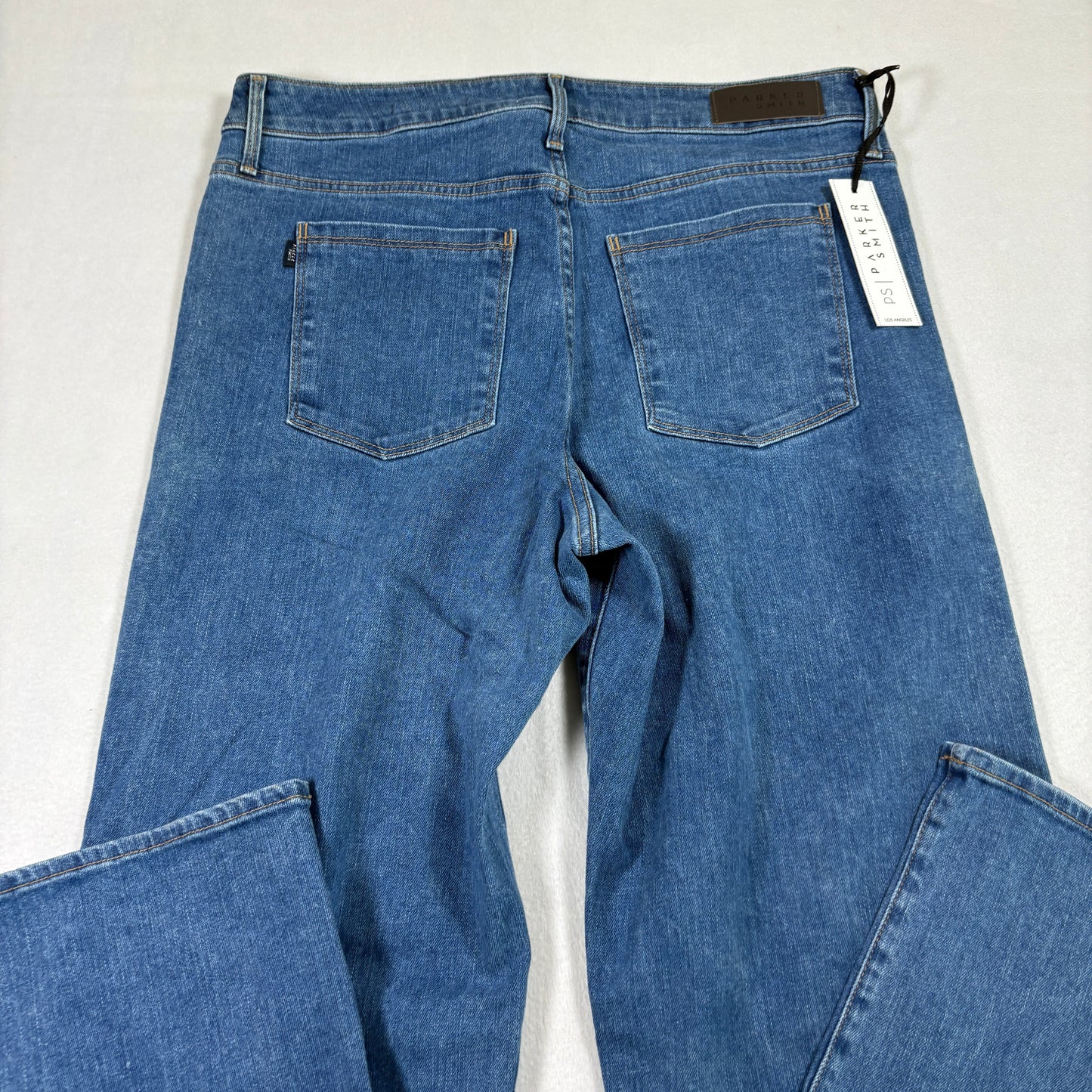 Parker Smith womens jeans 14/32 blue denim straight leg stretch USA NWT Y2K