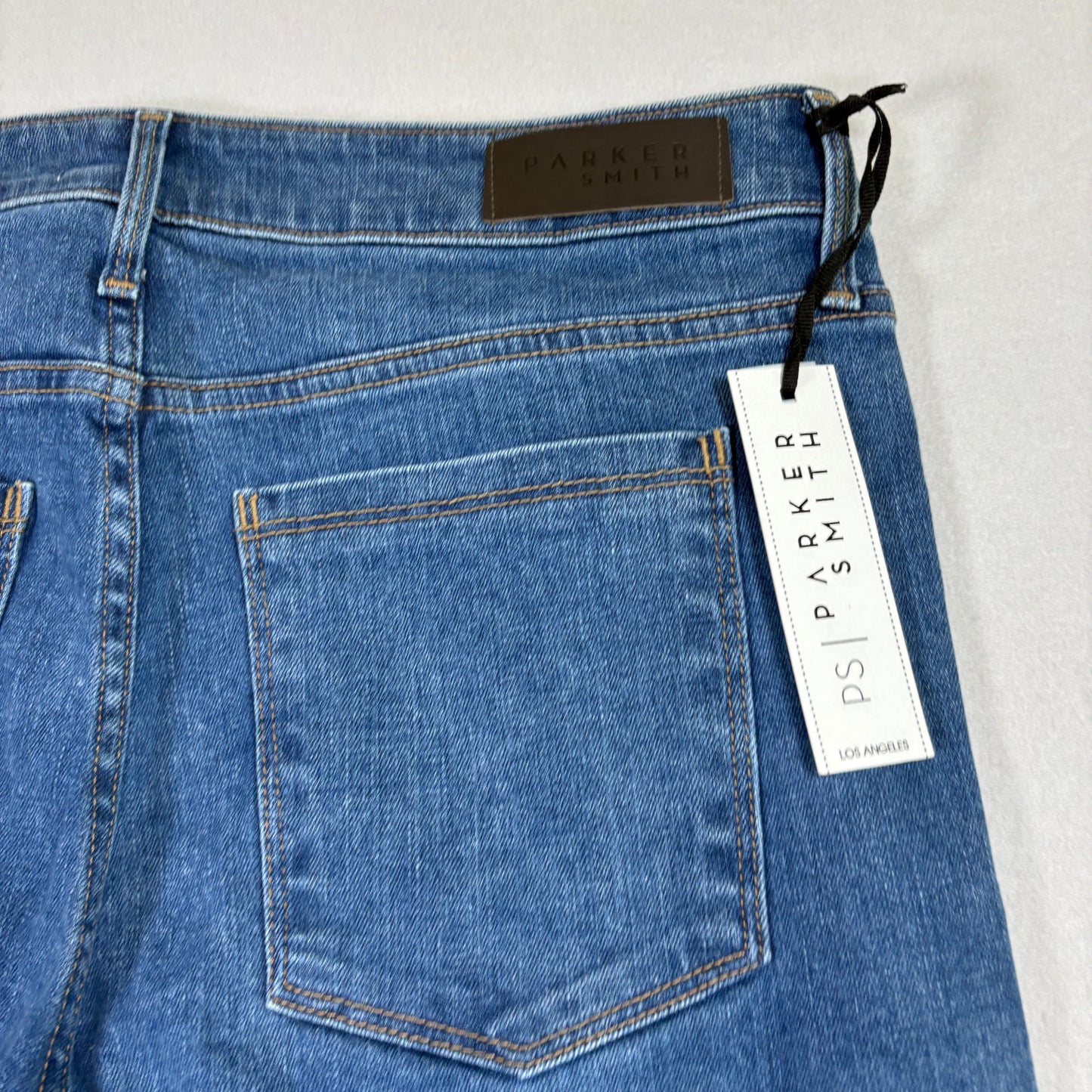 Parker Smith womens jeans 14/32 blue denim straight leg stretch USA NWT Y2K