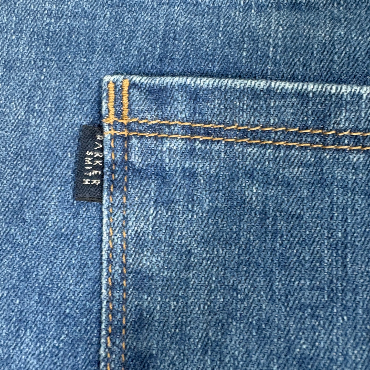 Parker Smith womens jeans 14/32 blue denim straight leg stretch USA NWT Y2K