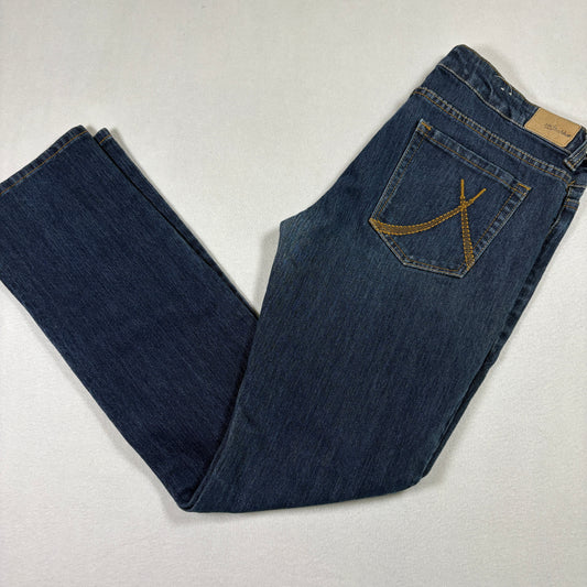 Anchor Blue womens jeans size 13 blue denim straight leg Y2K 90s grunge vintage