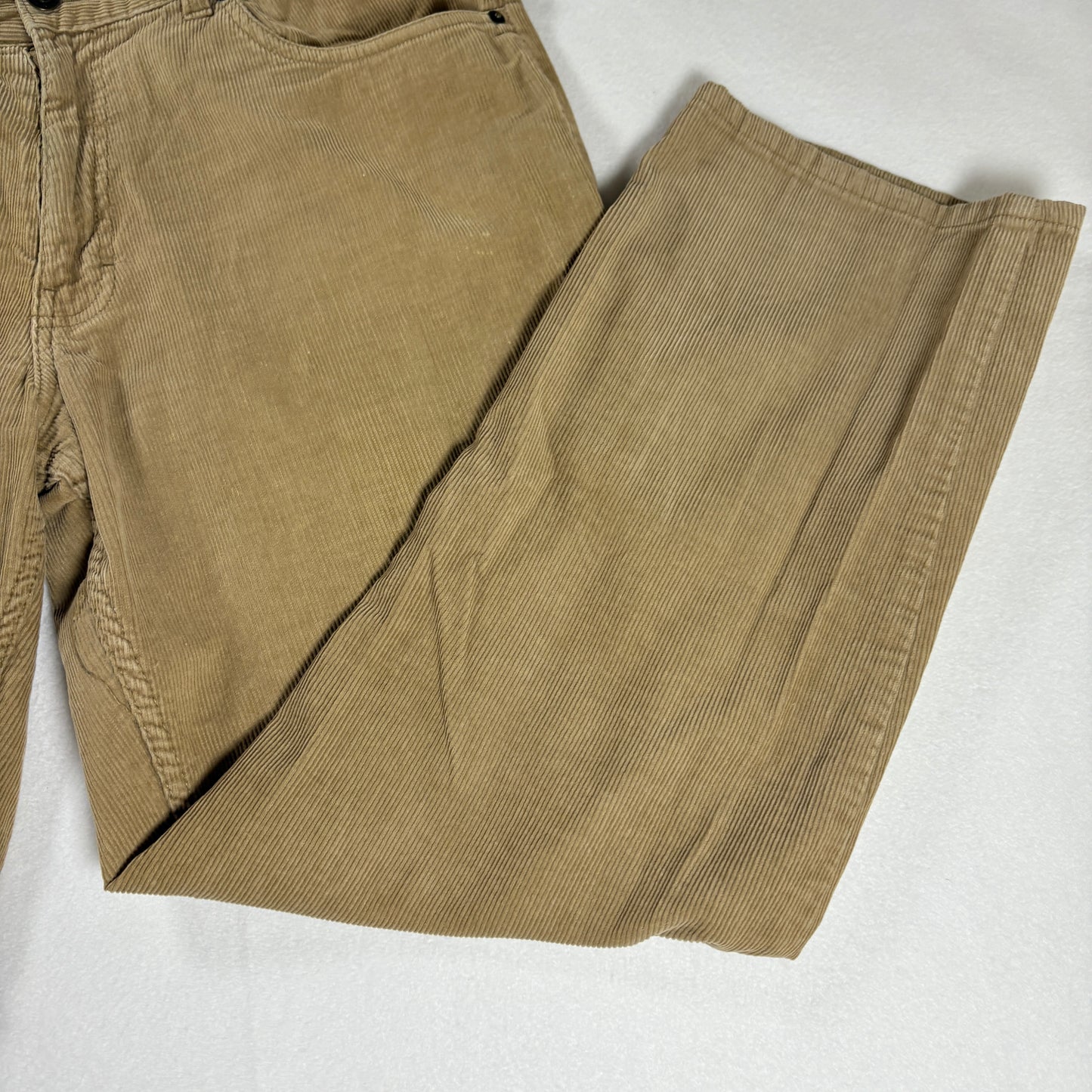 Branok Jeans Men’s 34x29 Tan Corduroy Baggy Straight Leg Pants Casual
