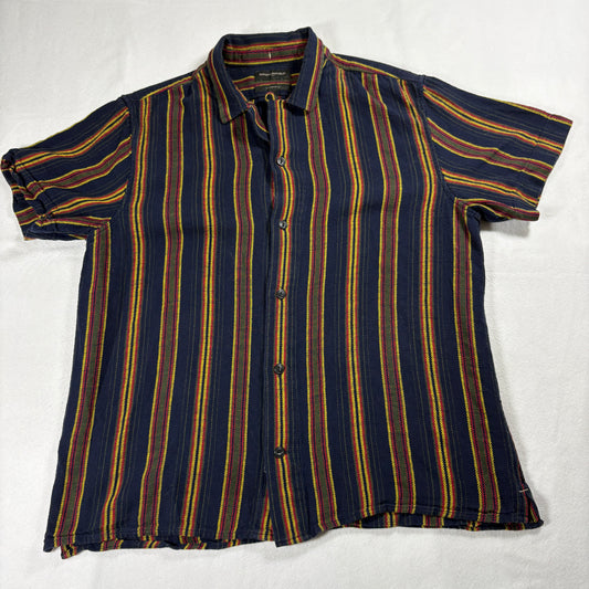 Vintage Banana Republic Shirt Mens L Short Sleeve Stripe Retro Look Vintage Y2K