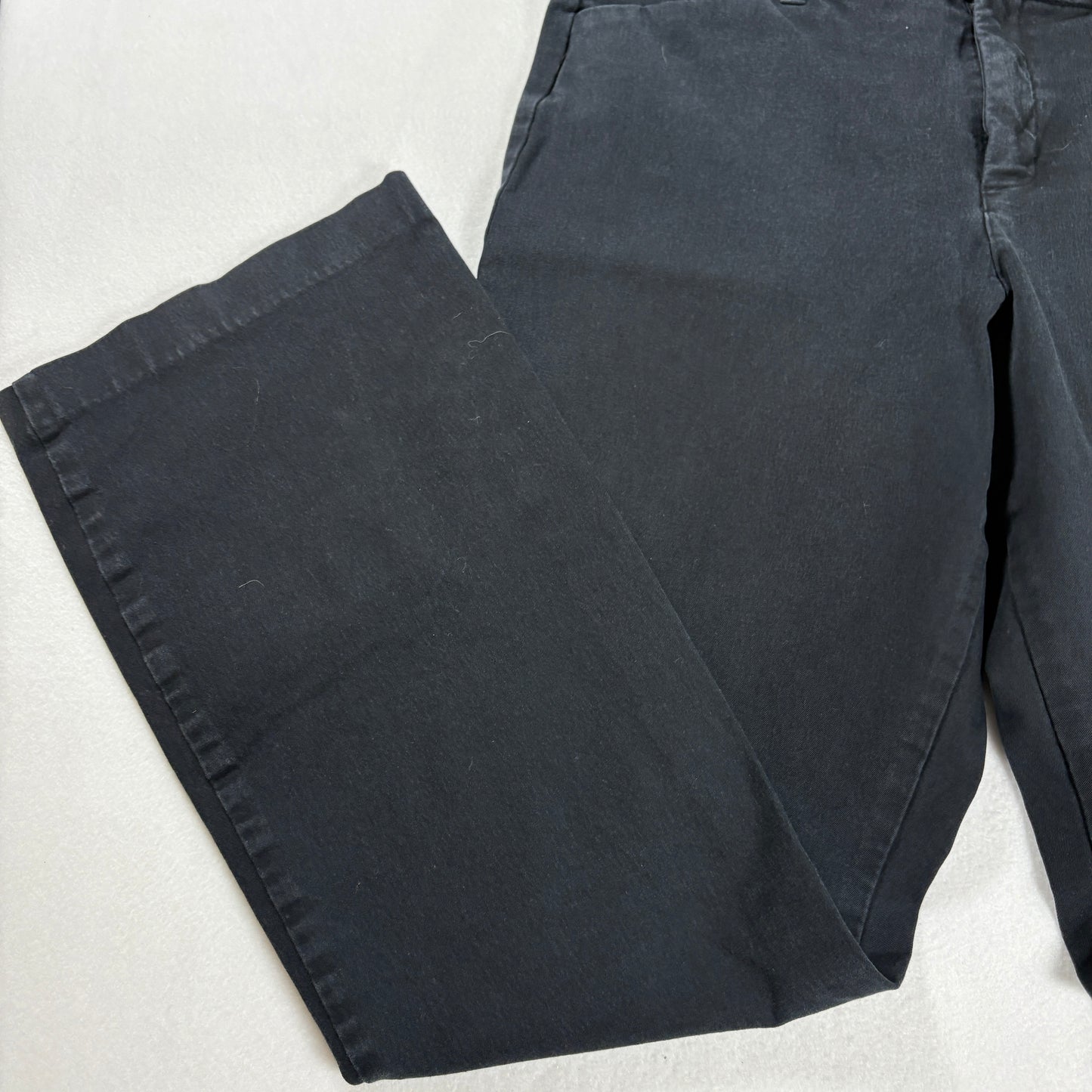 Old Navy Women’s Size 12 High-Rise Pixie Flare Pants Black Secret-Smooth Pockets