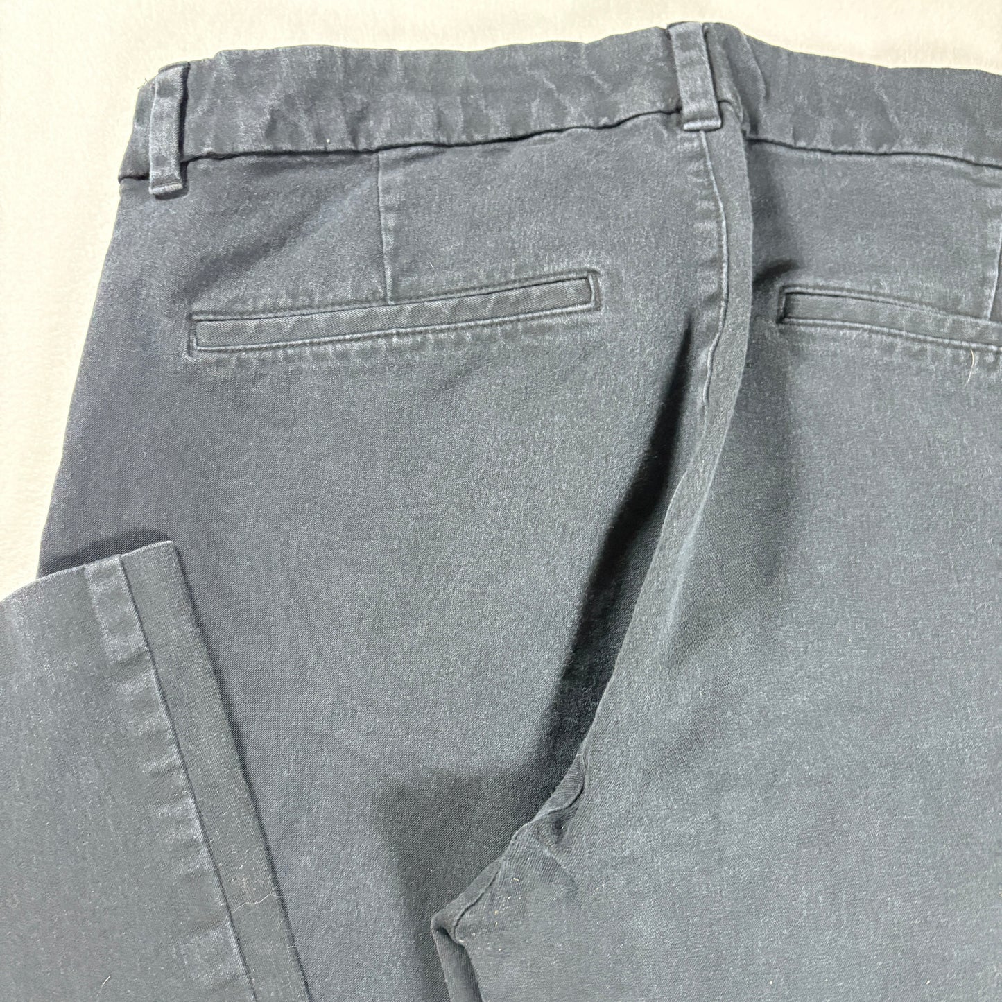 Old Navy Women’s Size 12 High-Rise Pixie Flare Pants Black Secret-Smooth Pockets