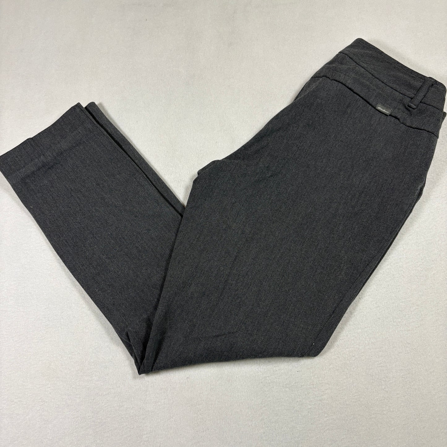 Eddie Bauer womens pants size 2 gray dress slacks straight leg career office