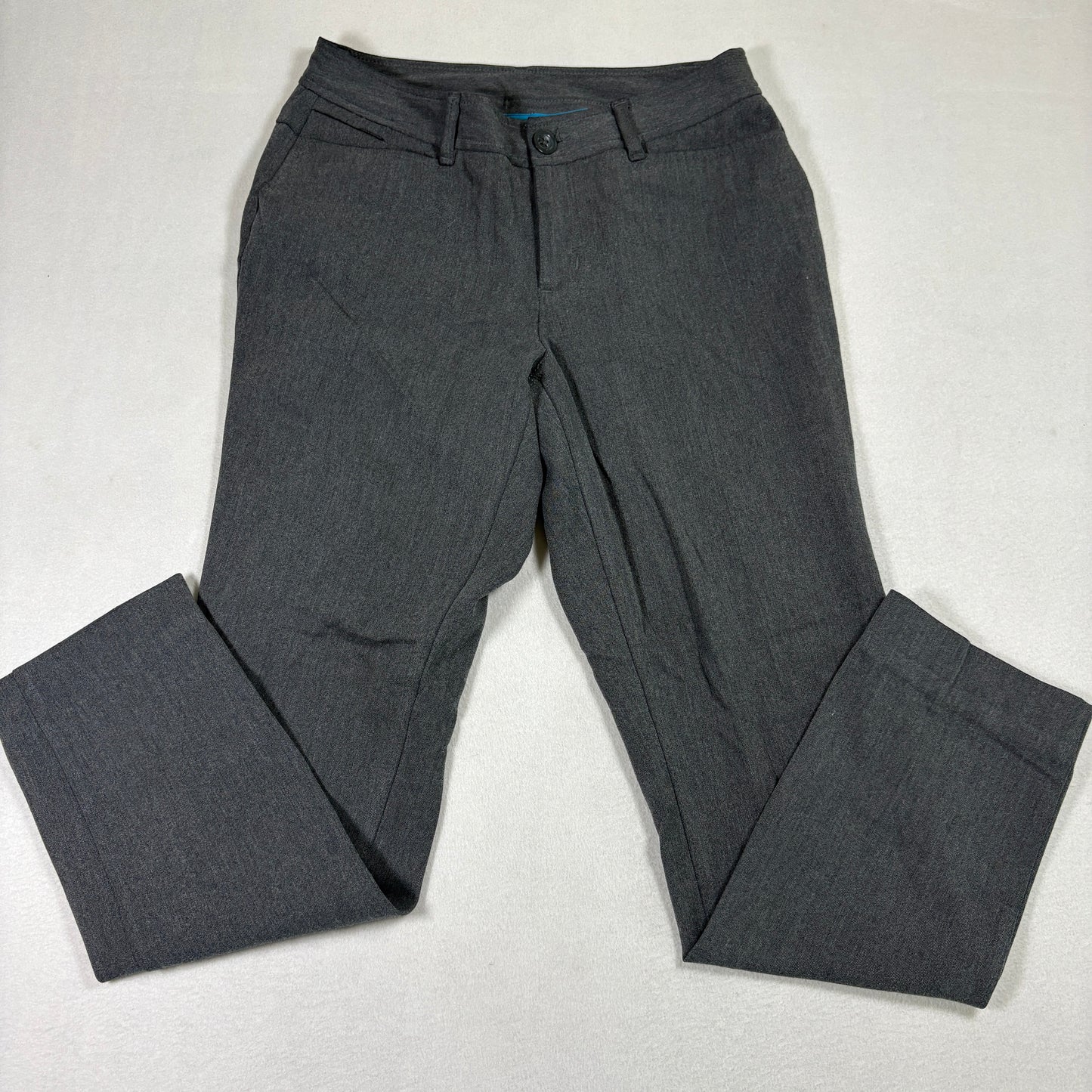 Eddie Bauer womens pants size 2 gray dress slacks straight leg career office