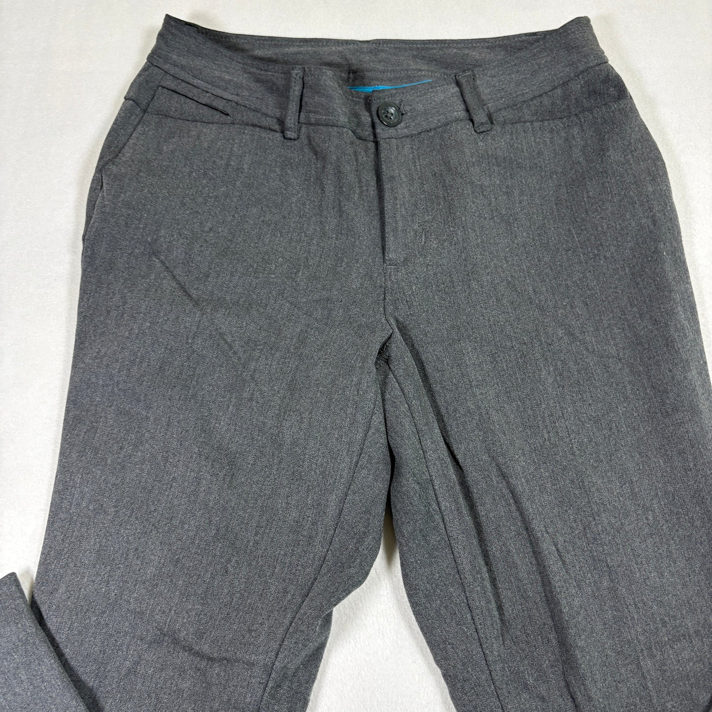 Eddie Bauer womens pants size 2 gray dress slacks straight leg career office