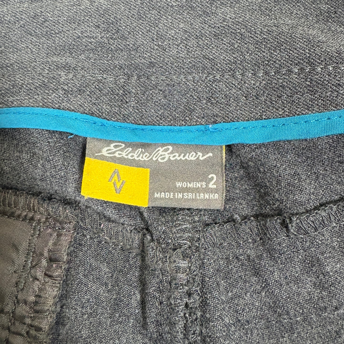 Eddie Bauer womens pants size 2 gray dress slacks straight leg career office