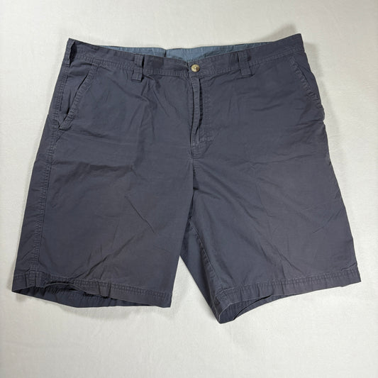 Columbia Shorts Men’s 40 Navy Blue Casual Outdoor Hiking Cotton Blend 10" Inseam
