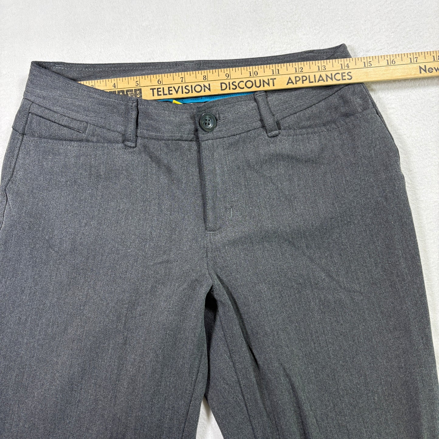 Eddie Bauer womens pants size 2 gray dress slacks straight leg career office